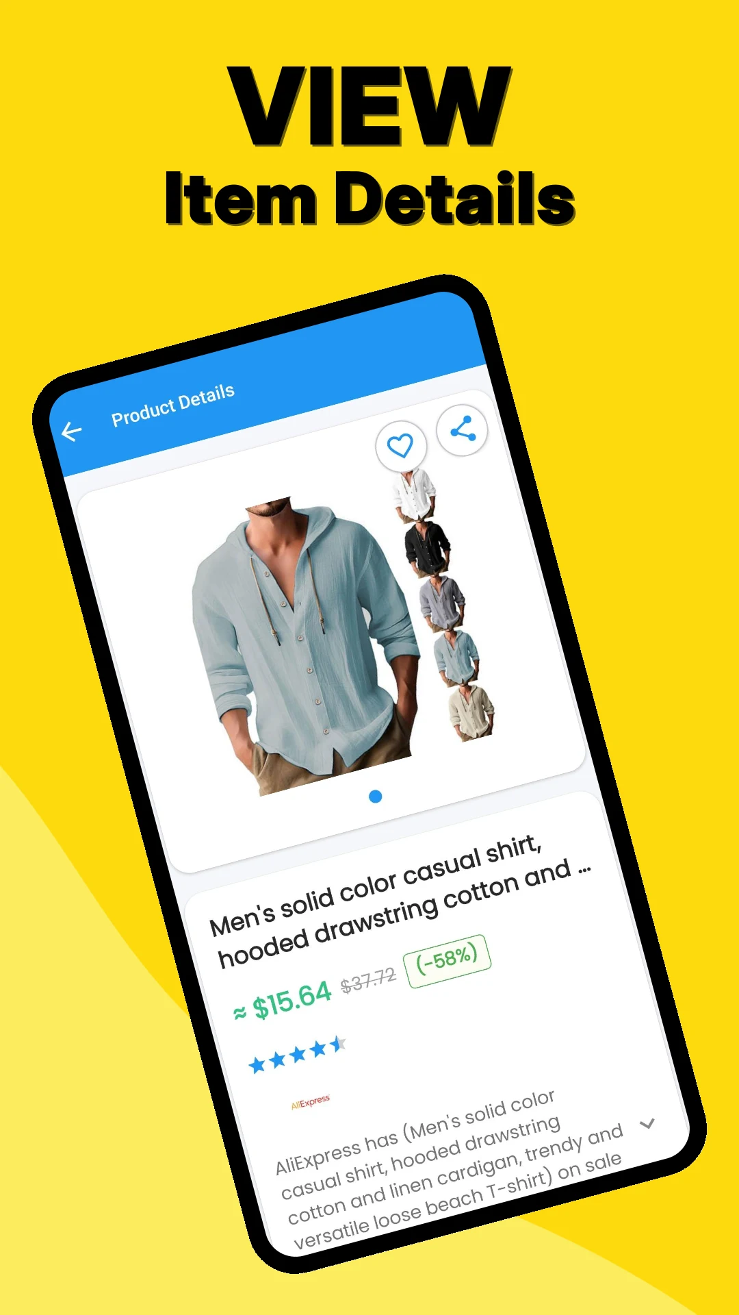 Men's Clothing Price Compare screenshot