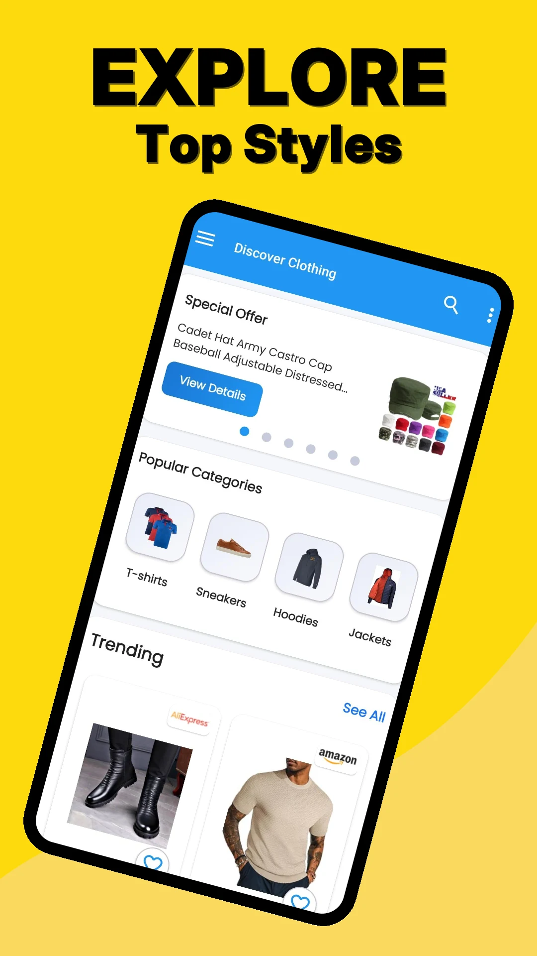 Men's Clothing Price Compare screenshot
