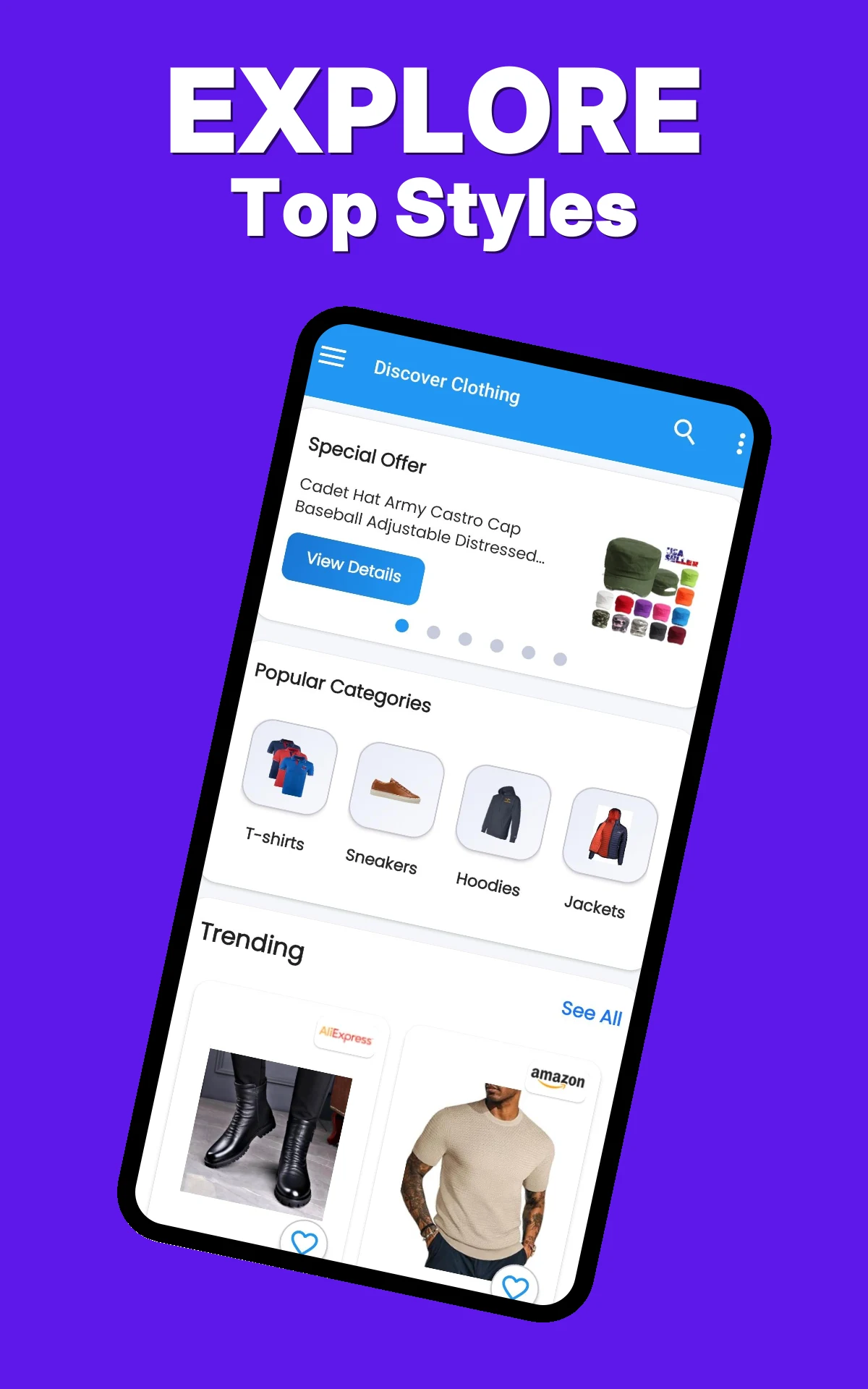 Men's Clothing Price Compare screenshot